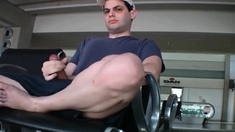 Public Masturbation with Huge Cum