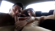 Hot Latino Blowjob in car