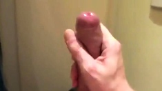 Uncut foreskin play and cum