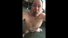 My hairy body totally exposed front and back for all to see