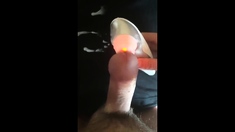 Womanizer male moaning intense orgasm