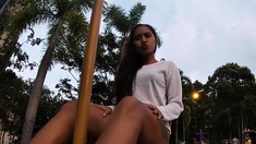 Thai Teen Tasting A Cock After Workout