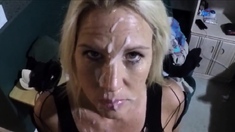 Cum facial for my girl