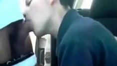 Sucking A Cock Seated In His Car