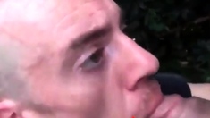 Cum in mouth - outside