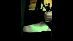 Goth boy strip tease