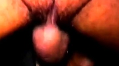 Hot Black cock fucking bareback through Gloryhole