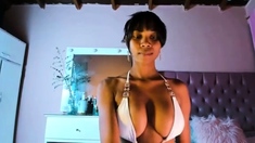 Black MILF with BIG boobs dancing and teasing