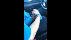 Wanking and cumming in the car with a buddy