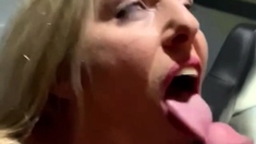 Sexy amateur blonde blowjob amp cumshot HD