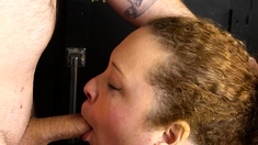 Amateur redhead masturbates then gives a blowjob