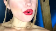 Amateur striptease and Solo masturbation