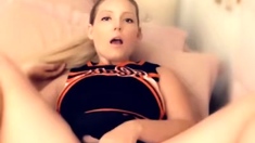 Beautiful Sonya having a horny solo toy masturbation