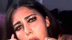 Mexicana blowjob with her big boobs