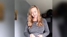 Big boob brunette masturbates on webcam