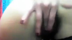 Hairy Amateur Webcam Girl Masturbating