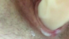 Amateur close up ass toying