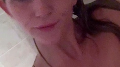 Big boobs milf masturbates with her dildo