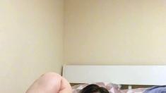 Big boob brunette masturbates on webcam