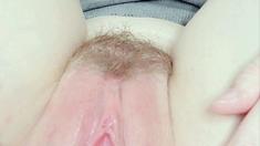 Pussy masturbation in close up with gorgeous blonde teen