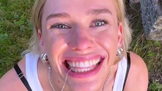 Horny blonde wife crystal fucked hardcore in pov