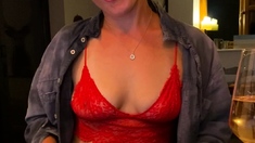Mature blonde enjoys some hardcore masturbation action