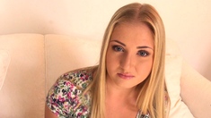 Blonde teen solo stripdance