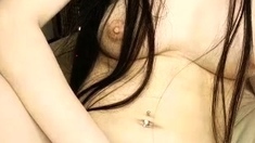 Amateur Asian teen sucks this big hard cock