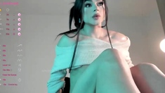 Tattoed Amateur Webcam Girl Hot Dildo Action Masturbation