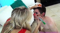 Naughty Blonde Femdom Fetish Hottie Rams Ass With Strapon