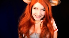 Kittyklaw Asmr Red Furry Lens Licking & Mouth Sounds