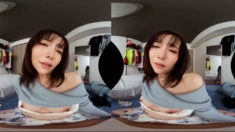 Japanese teen in uniform sucks jerks POV cock