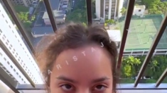 Baristajazx Getting Backshots In The Balcony