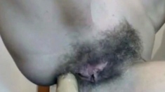 Hairy Amateur Girl Plays With Anal Hole On Webcam