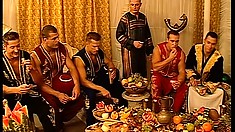 Muscled prince finds his next treat among the kingdoms best gay boys