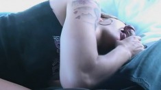 Sexy Blonde Hooker Natasha Exposes Her Boobs And Worships A Fat Cock