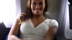 Amateur Masturbation In Airplane