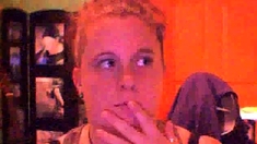 Girl Change Clothe Front Webcam