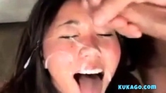 Asian Whore Double Cum Facial