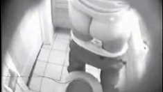 NOT My sister fingering in toilet caught by hidden cam